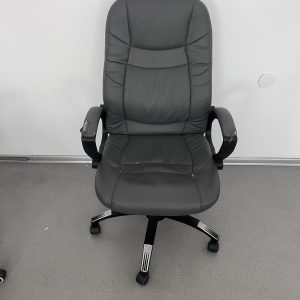 Офис стол сив с висока облегалка